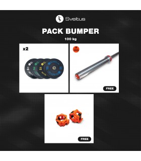 Pack Bumper + barra olimpica gratis