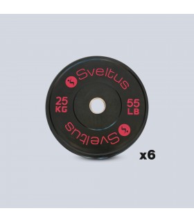 Pack disques training 25 kg x6