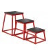 Set de 3 plyobox rouge