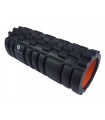 Foam roller with grid black