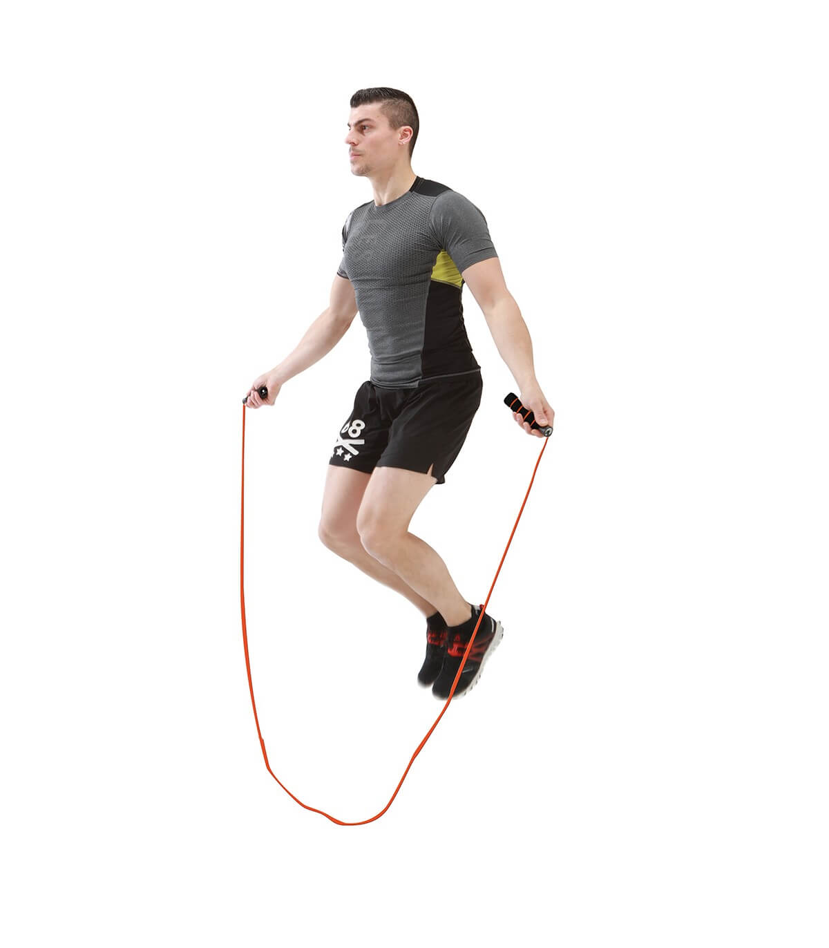 Corda per saltare ponderata per fitness Fitharbour con manico da 2,5 cm, corda per saltare pesante per uomini e donne, palestra a casa, allenamento di potenza, migliora la forza e la costruzione