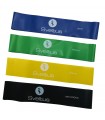 Set of 4 aerobic latex bands