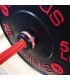 Barre olympique Cérakote 20kg - rouge