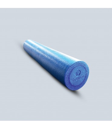 Rullo Per Massaggi Yoga In Schiuma EVA 46 Cm - Struttura Ondulata Per Massaggio Fasciale, Colore Blu, Medio