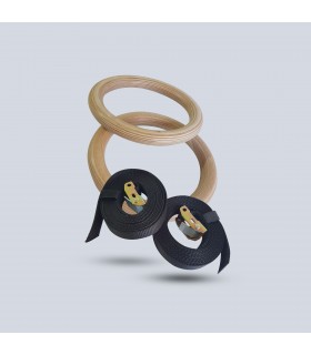 Anelli ginnici in legno x2